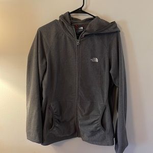 Dark Gray North Face Zip Up - XL